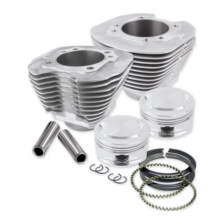 S&S, 95" BIG BORE CYLINDER & PISTON KIT. SILVER