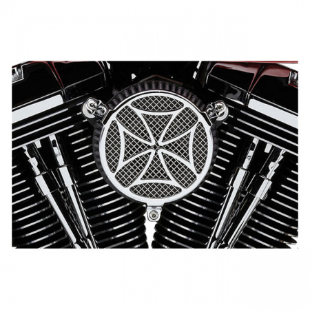 COBRA, NAKED AIR CLEANER KIT. CROSS, CHROME