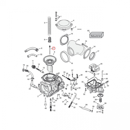 JET NEEDLE (MID-RANGE) CV CARB. N8EA