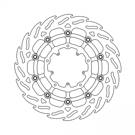 MOTO-MASTER FLAME SERIES FLOATING BRAKE ROTOR