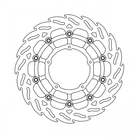 MOTO-MASTER FLAME SERIES FLOATING BRAKE ROTOR