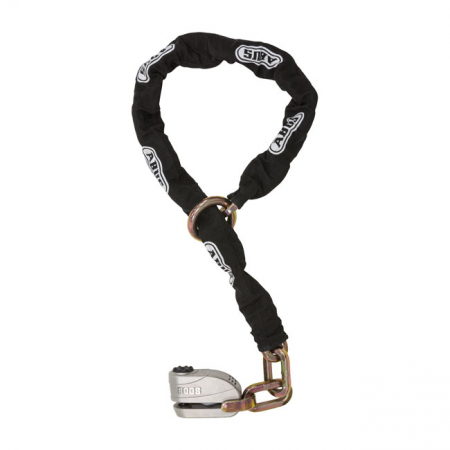 ABUS, 8008 DISC LOCK & 12KS120 BLACK LOOP CHAIN