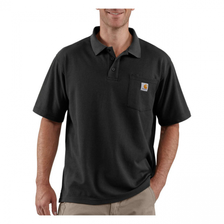 CARHARTT POCKET POLO BLACK