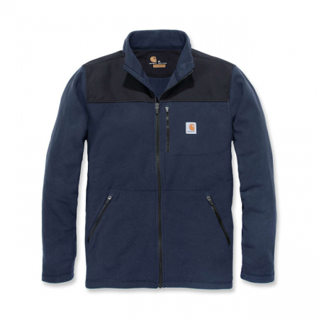 CARHARTT FALLON FULL-ZIP FLEECE SWEATER NAVY