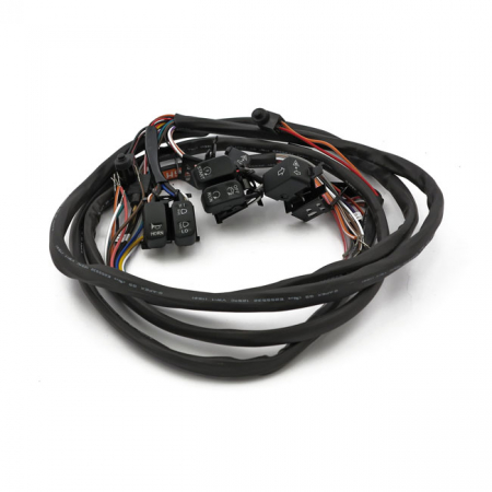 HANDLEBAR SWITCH & WIRING KIT. RADIO. LED. BLACK