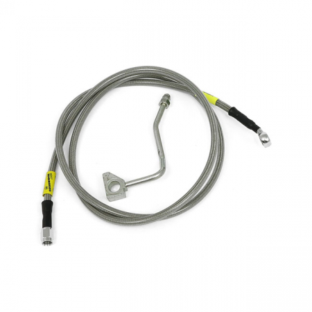 GOODRIDGE BRAKE LINE UPPER FRONT, STAINLESS CLEAR COATED