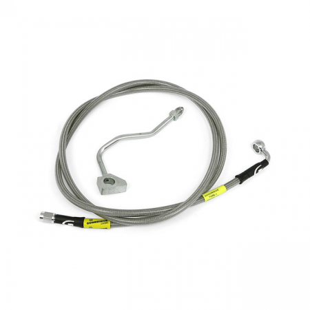 GOODRIDGE BRAKE LINE UPPER FRONT, STAINLESS CLEAR COATED