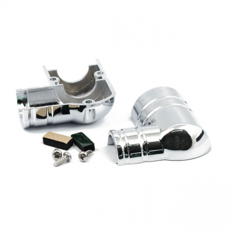 FUEL TANK FITTING COVER KIT EFI. CHROME