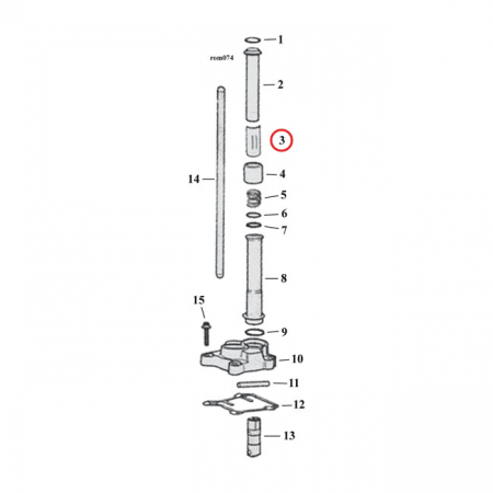 RETAINER CLIP, PUSHROD COVER. 99-UP B.T.