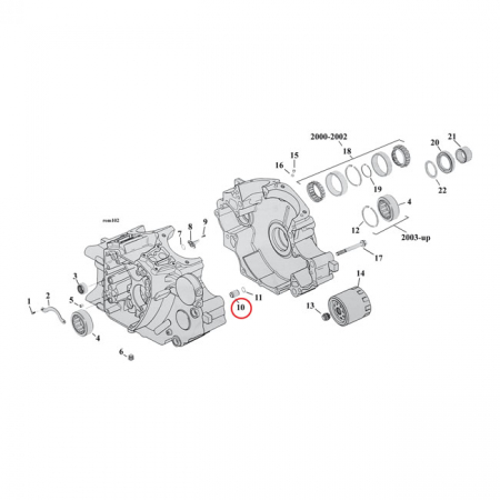 DOWEL PIN, TRANSMISSION & CRANKCASE