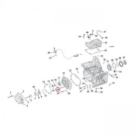 SCREW, BEARING HOUSING ASSY