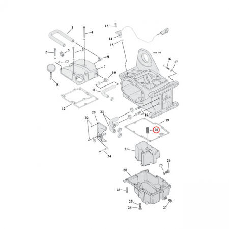 SPRING, BAFFLE OIL PAN