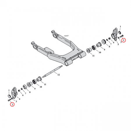 SCREW, FLT/TOURING SWINGARM