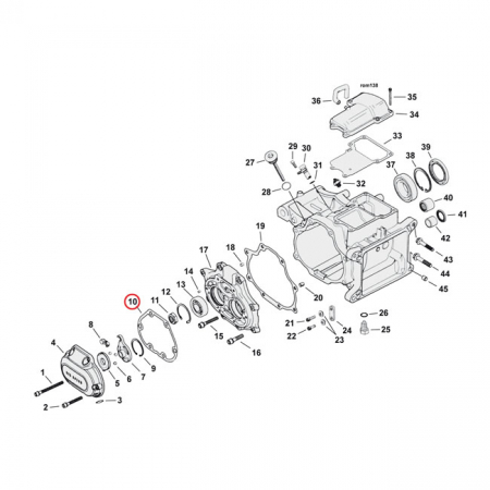 GASKET, TRANSM. END COVER. OEM