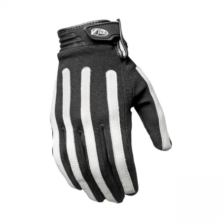 ROLAND SANDS STRAND TEXTILE GLOVES BLACK/WHITE