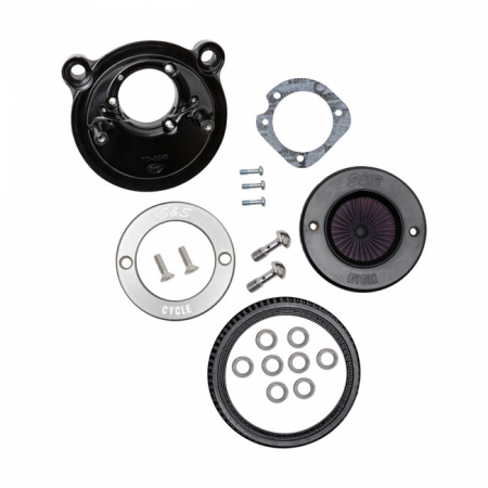 S&S, 'AIR STINGER STEALTH' AIR CLEANER KIT. ALU TRIM RING