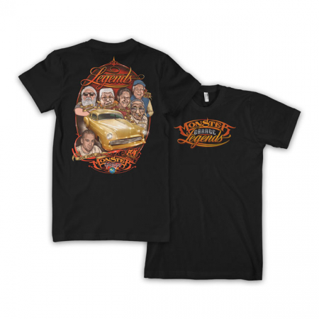 MONSTER GARAGE LEGENDS TEE BLACK