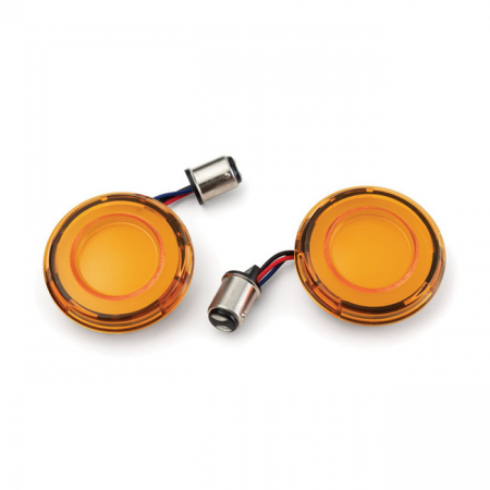 KURYAKYN, TRACER LED FRONT TURN SIGNAL INSERT SET AMBER LENS