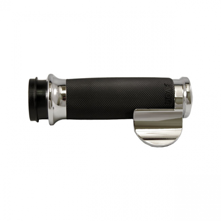 AVON CUSTOM CONTOUR GRIPS, CHROME/BLACK RUBBER