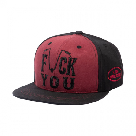 KING KEROSIN FUCK YOU SNAPBACK CAP BLACK/RED