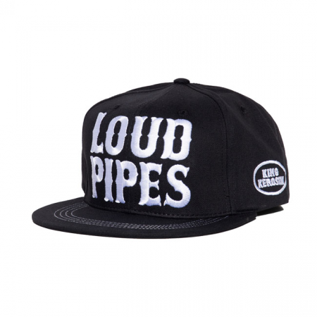 KING KEROSIN LOUD PIPES SNAPBACK CAP BLACK