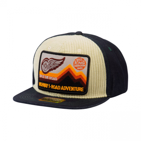 KING KEROSIN ROAD ADVENTURE TRUCKER CAP BLACK/BEIGE