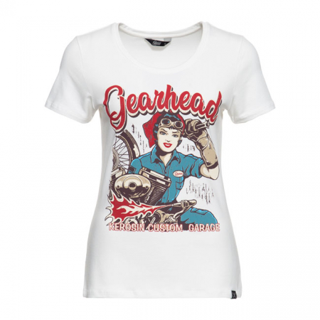 QUEEN KEROSIN GEARHEAD T-SHIRT OFFWHITE