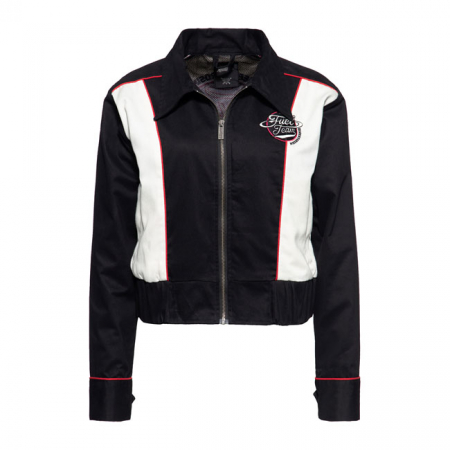 QUEEN KEROSIN FUEL TEAM JACKET ECRU/BLACK