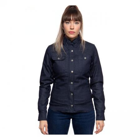 QUEEN KEROSIN BLANKO WORKWEAR SHIRT DARK BLUE