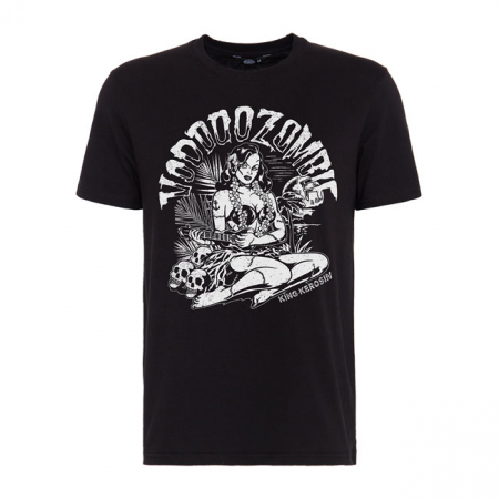 KING KEROSIN VOODOO ZOMBIE T-SHIRT BLACK