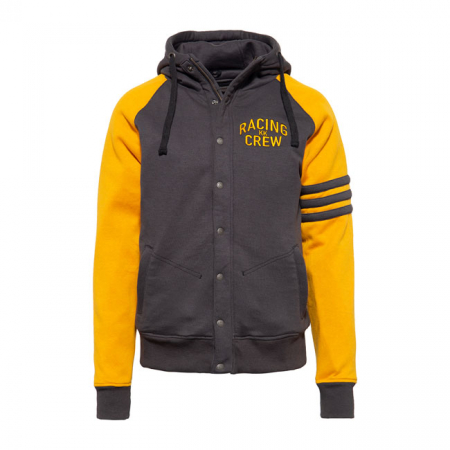 KING KEROSIN RACING CREW JACKET GREY/YELLOW