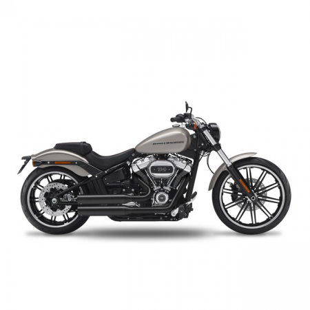 KESSTECH FUSION LONG 2-2 EXHAUST BLACK, STRAIGHT CUT SHORT