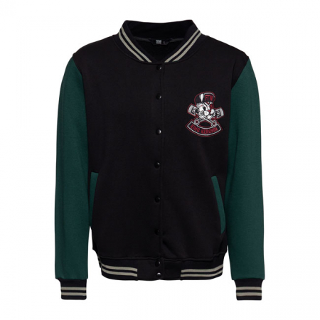 KING KEROSIN STREET CAT COLLEGE JACKET BLACK/SMOKE GREEN