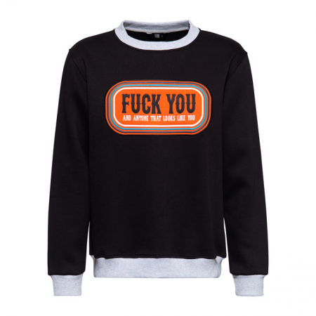 KING KEROSIN F*CK YOU SWEATSHIRT BLACK