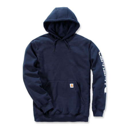 CARHARTT SLEEVE LOGO HOODIE NEW NAVY