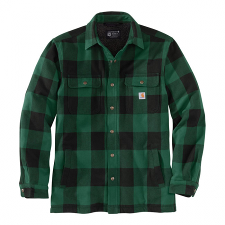 CARHARTT SHERPA LINED FLANNEL PLAID SHIRT NORTH WOODS