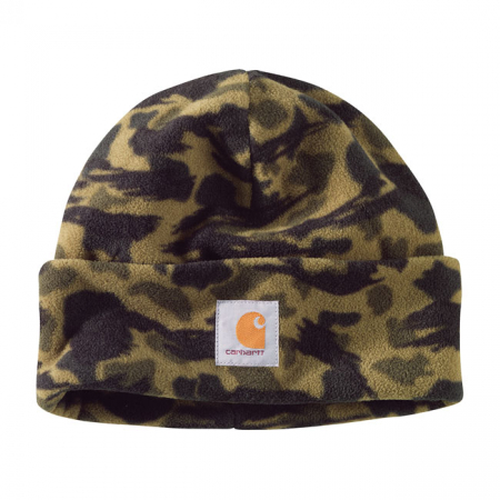 CARHARTT FLEECE CAMO BEANIE DUCK CAMO