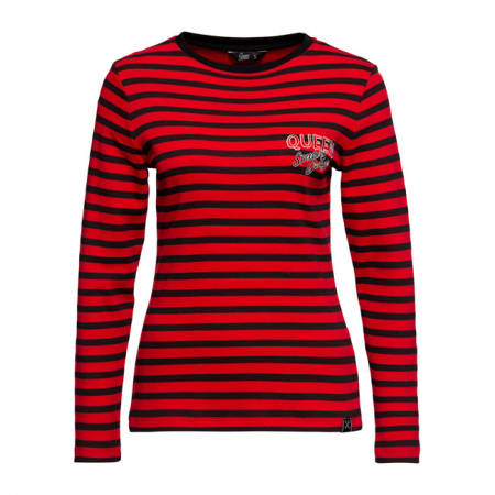 QUEEN KEROSIN MOTOR QUEEN LONGSLEEVE BLACK/RED