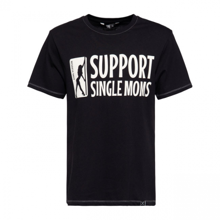 KING KEROSIN SUPPORT SINGLE MOMS T-SHIRT BLACK