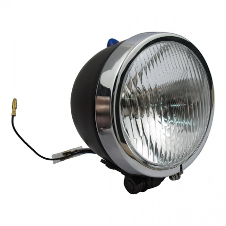 HIGHWAY HAWK, 4-1/2" 55W SPOTLAMP. BLACK WITH CHROME RING