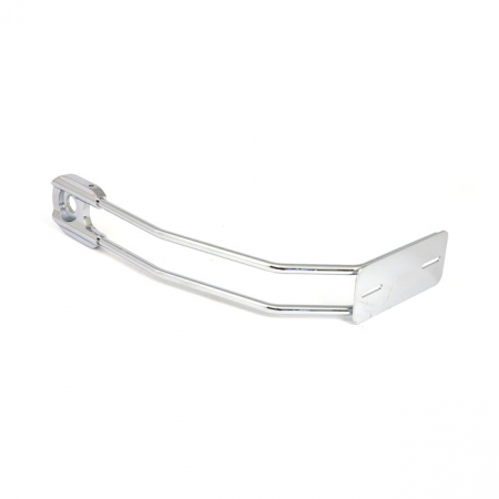 BEHIND TIRE LICENSE PLATE HOLDER, AXLE MOUNT. CHROME