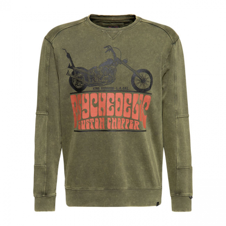 KING KEROSIN PSYCHEDELLIC LONGSLEEVE OLIVE