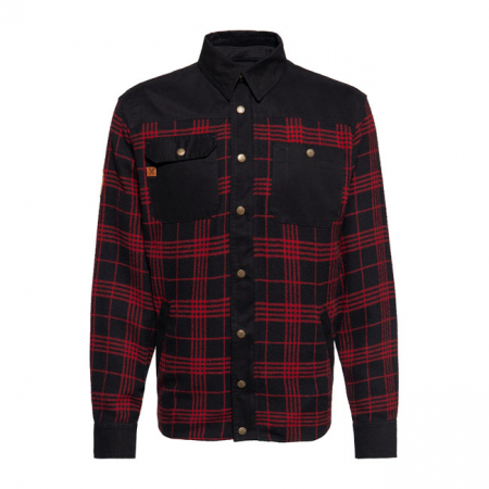 KING KEROSIN BLANKO ADVENTURE GEAR CHECKERED SHIRT BLACK/RED