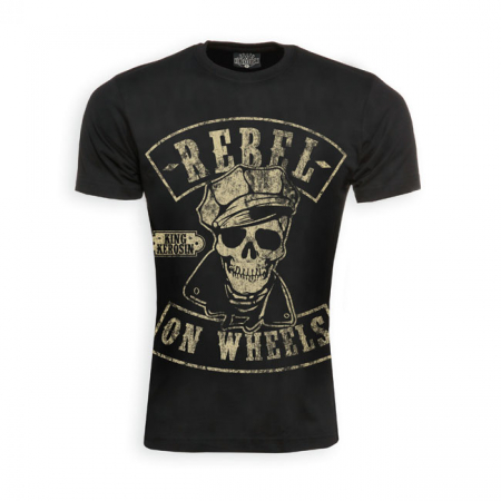 KK T-SHIRT REBEL ON WHEELS BLACK