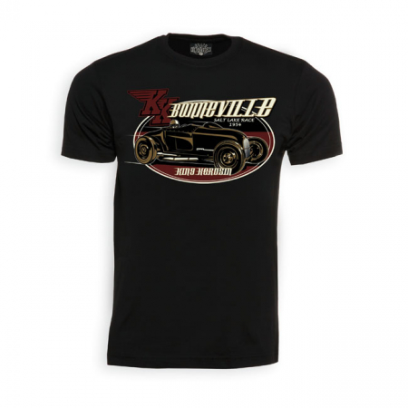 BONNEVILLE TEE, BLACK, S