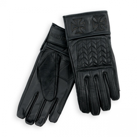 KING KEROSIN LEATHER GLOVES BLACK