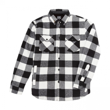 LOSER MACHINE ALCOTT SHIRT JACKET BLACK/WHITE