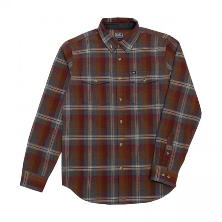 LOSER MACHINE RYDER FLANNEL SHIRT RED/BROWN