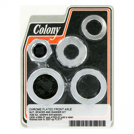 COLONY AXLE SPACER KIT FRONT, SMOOTH