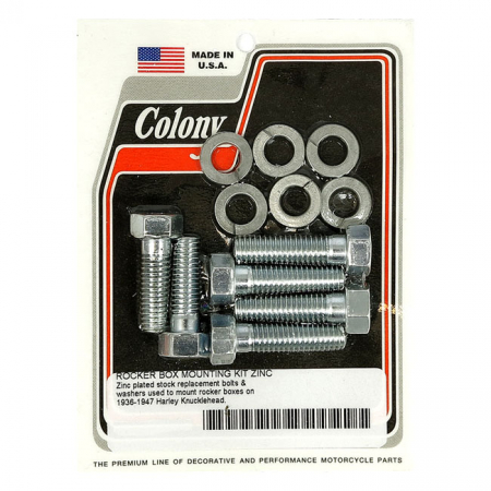 COLONY, KNUCKLE ROCKER BOX BOLT KIT. ZINC